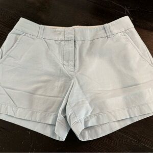 J.Crew Chino shorts in powder blue size 8. 4” inseam